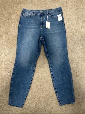 Good American Good Waist High Rise Skinny Jeans Flat Tummy Tech Size 14-18 NWT
